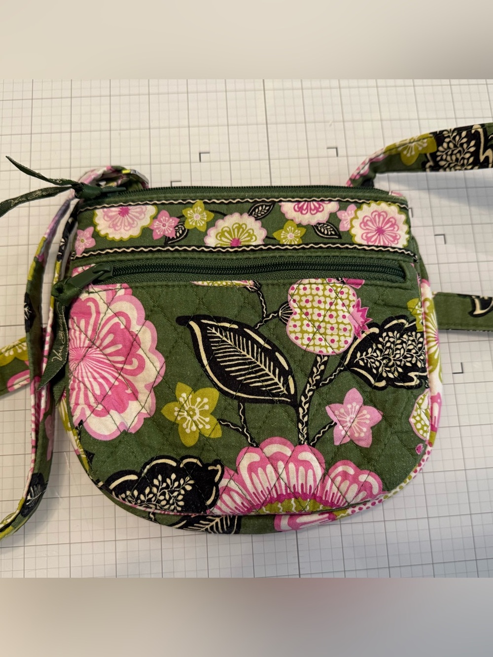 Vera Bradley Little Flap Hipster in Olivia Pink Quilted Floral Crossbody Bag